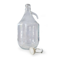 Glass Bottle Demijohn 5lt with Handle & Clip Top Lid image